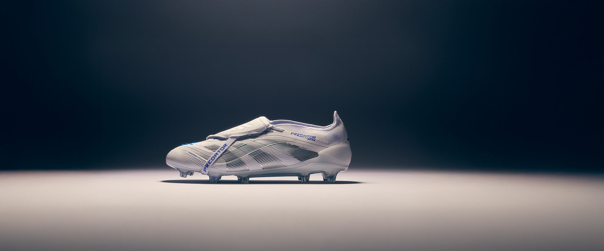 Adidas Predator Elite Tongue FG Football Boots White/Silver Met./Bright Royal