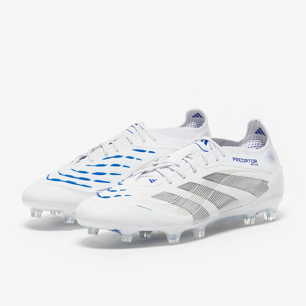 Adidas Predator Elite FG Football Boots White/Silver Met./Bright Royal