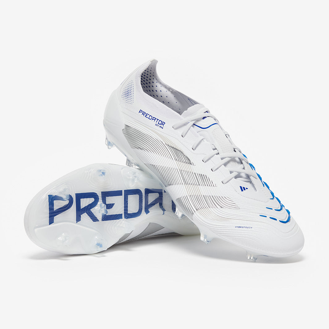 Adidas Predator Elite FG Football Boots White/Silver Met./Bright Royal
