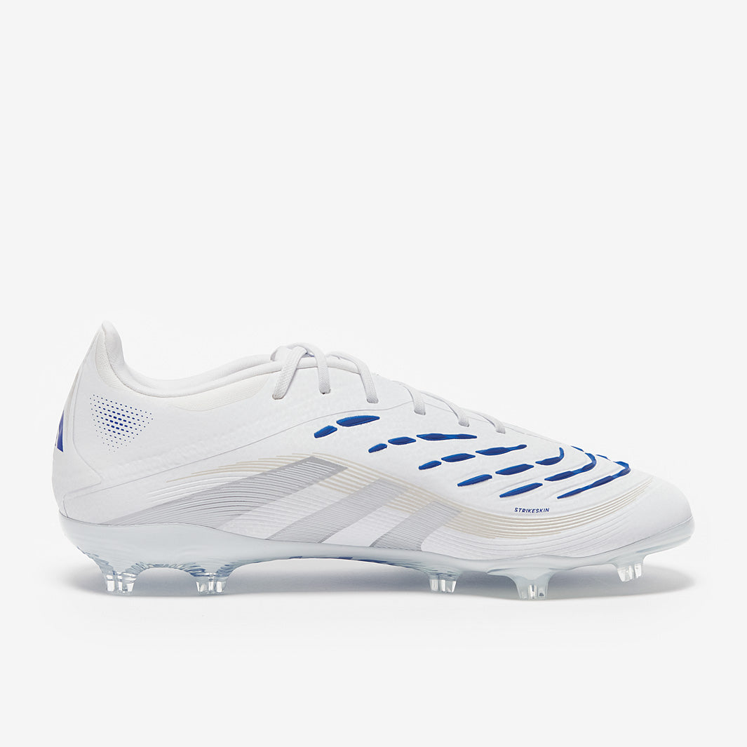Adidas Kids Predator Elite FG Football Boots White/Silver Met./Bright Royal