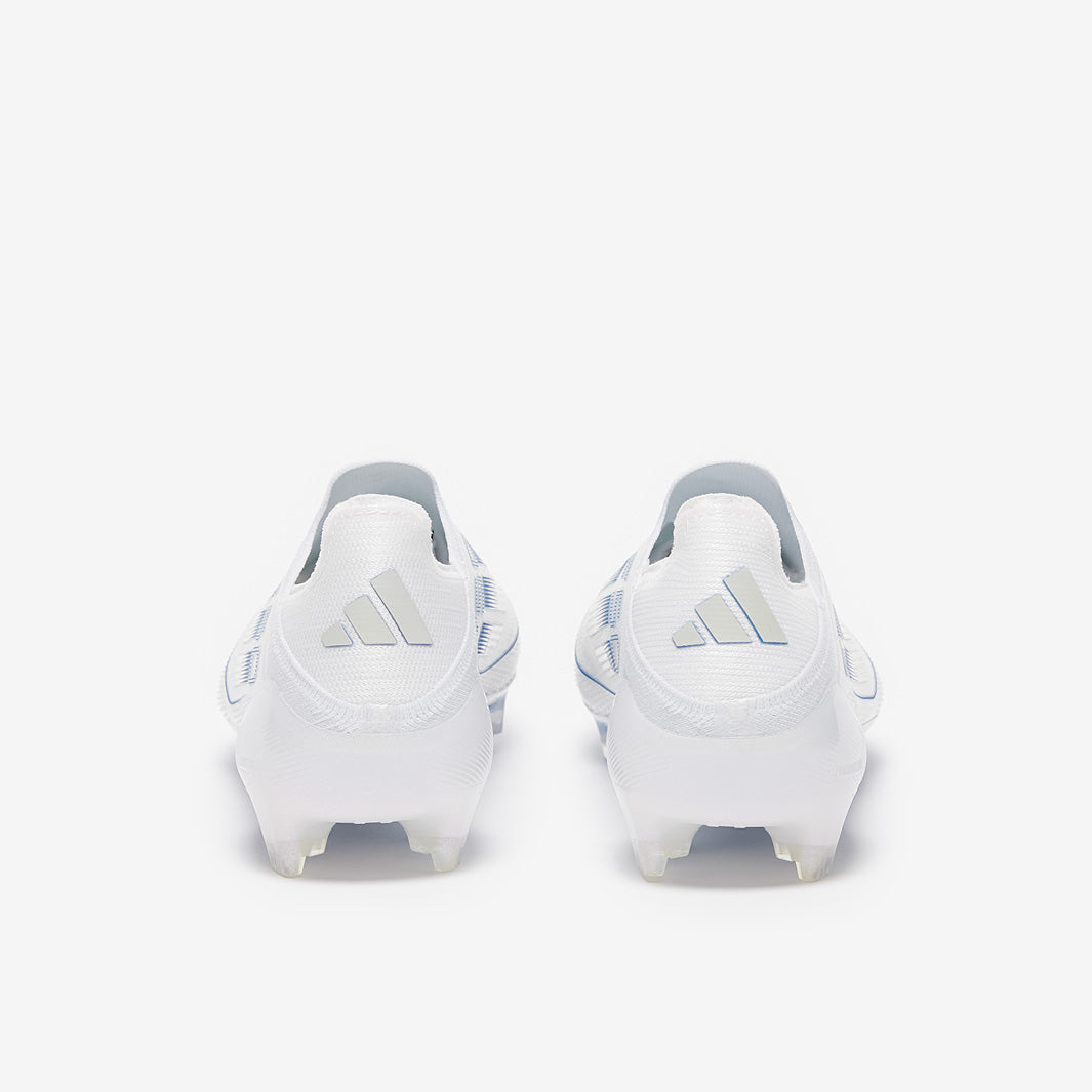 Adidas F50 Elite Laceless FG Football Boots White/Pearl Met./White