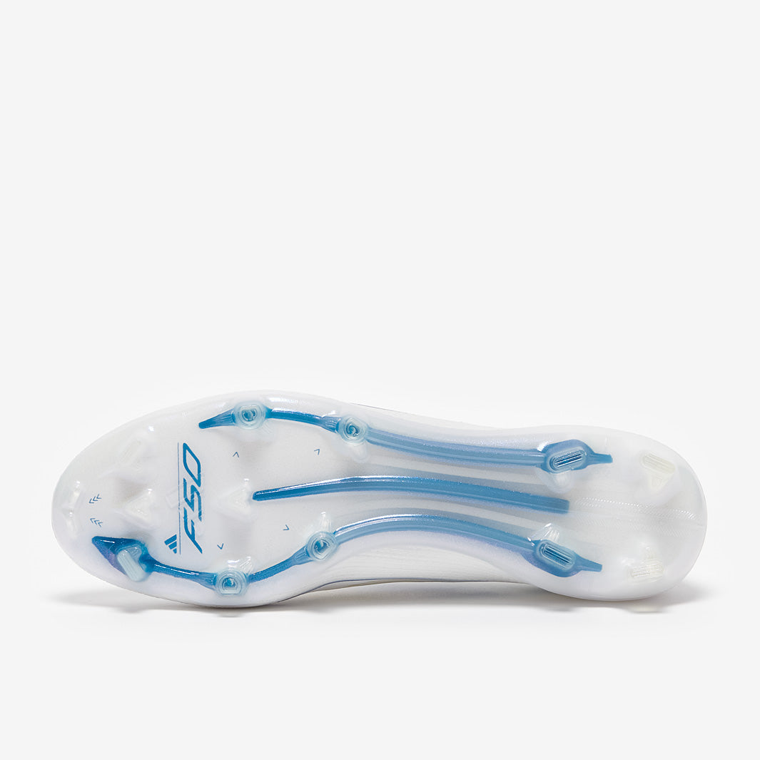 Adidas F50 Elite FG Football Boots White/Pearl Met./White