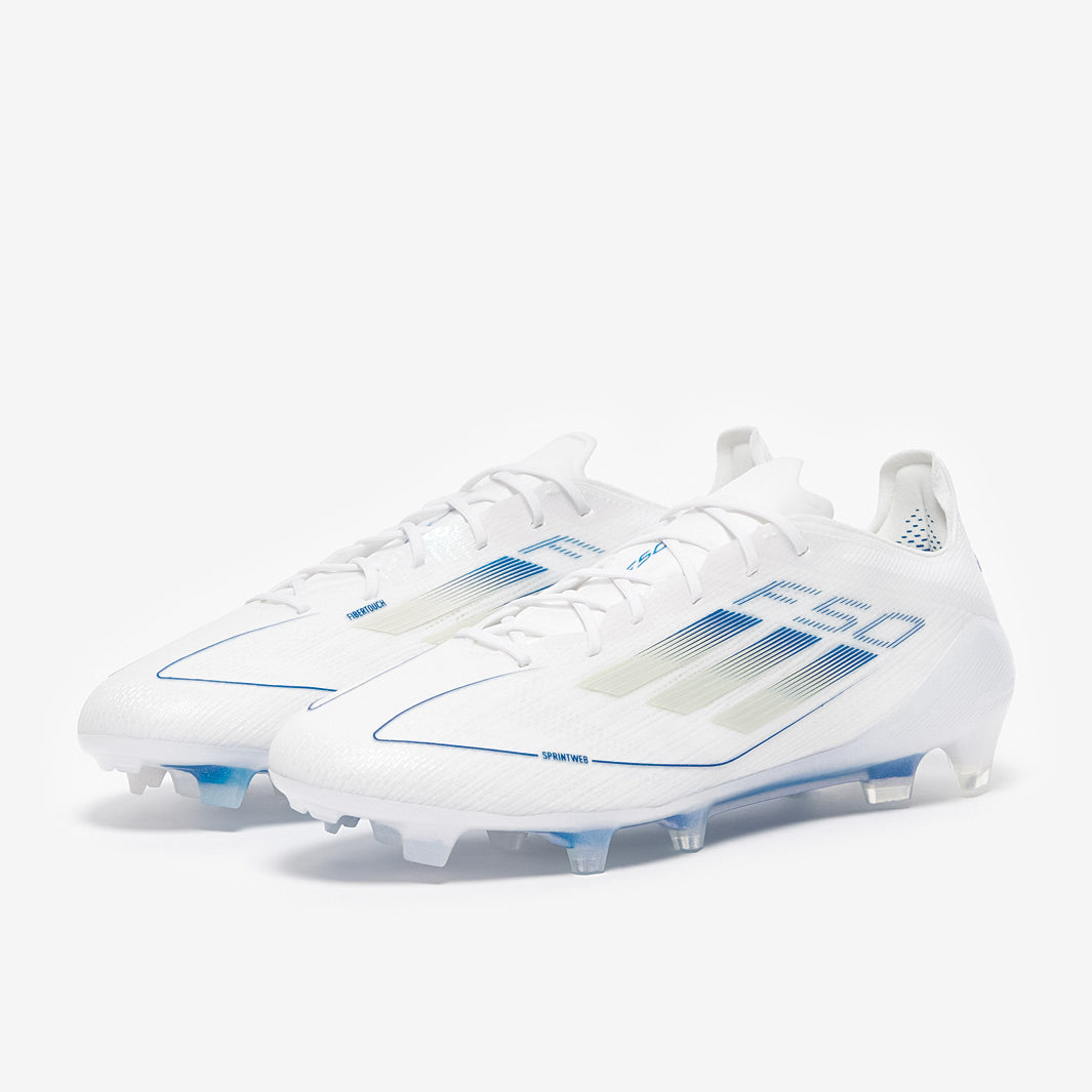 Adidas F50 Elite FG Football Boots White/Pearl Met./White