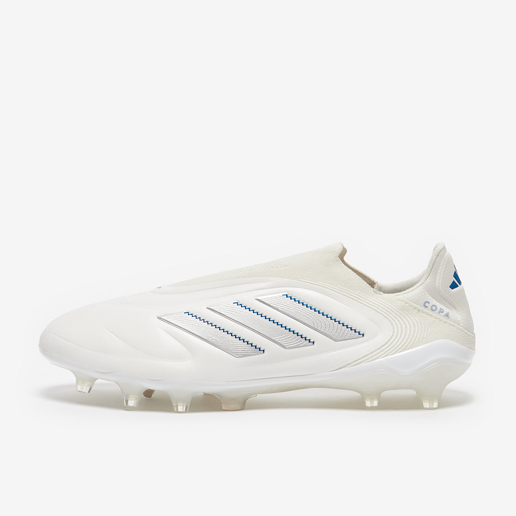 Adidas Copa Pure III Elite Laceless FG Football Boots White/Silver Met./Bright Royal
