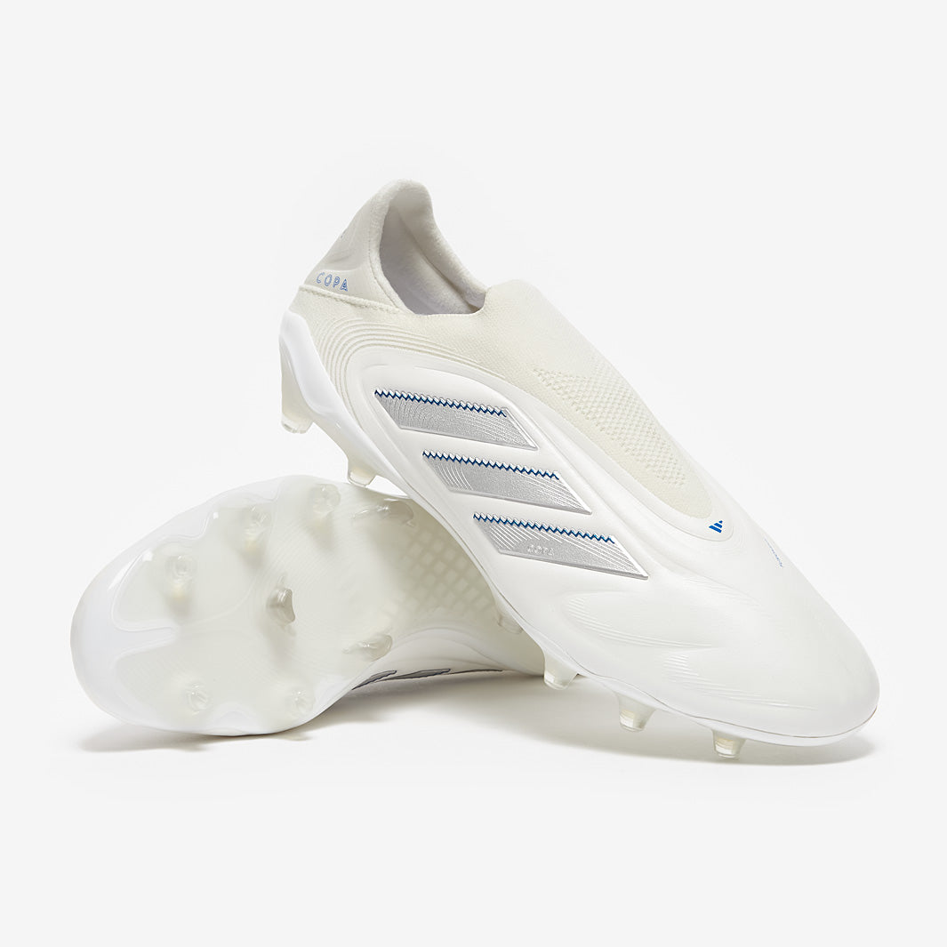 Adidas Copa Pure III Elite Laceless FG Football Boots White/Silver Met./Bright Royal