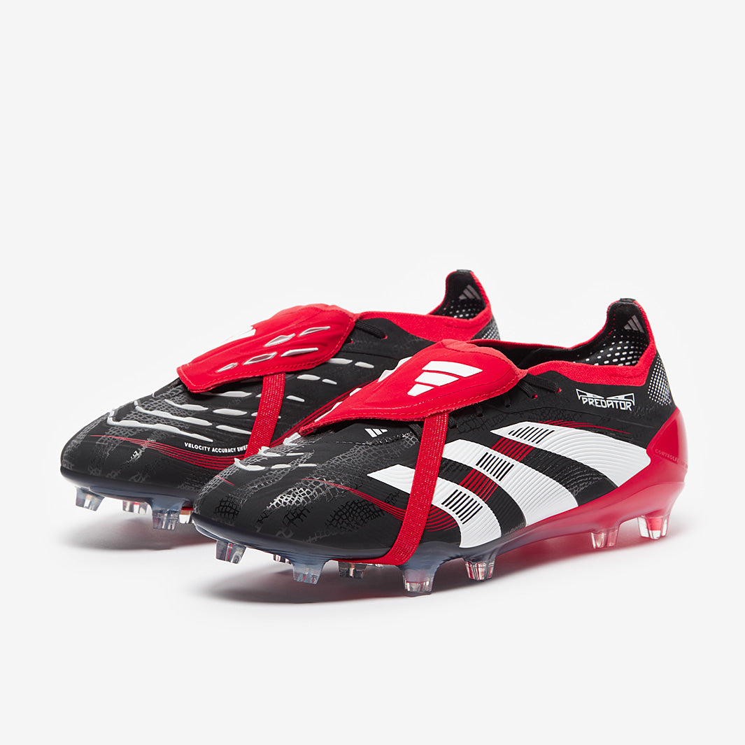 Adidas Predator Elite Tongue x Moments FG Football Boots Black/White/Vivid Red