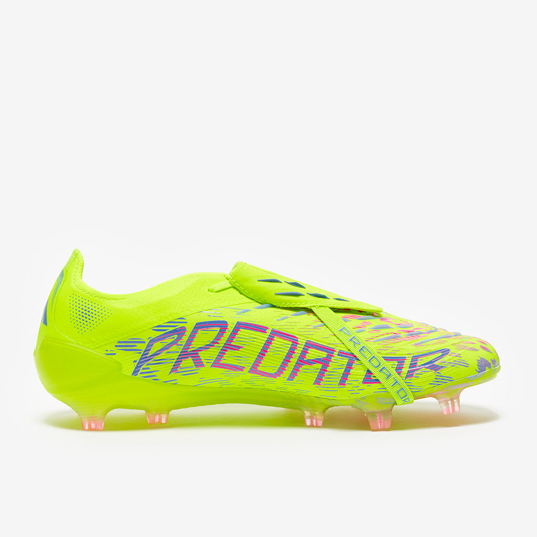 adidas Predator Elite Tongue FG Football Boots Lucid Lemon/Lucid Pink/Blue Fusion