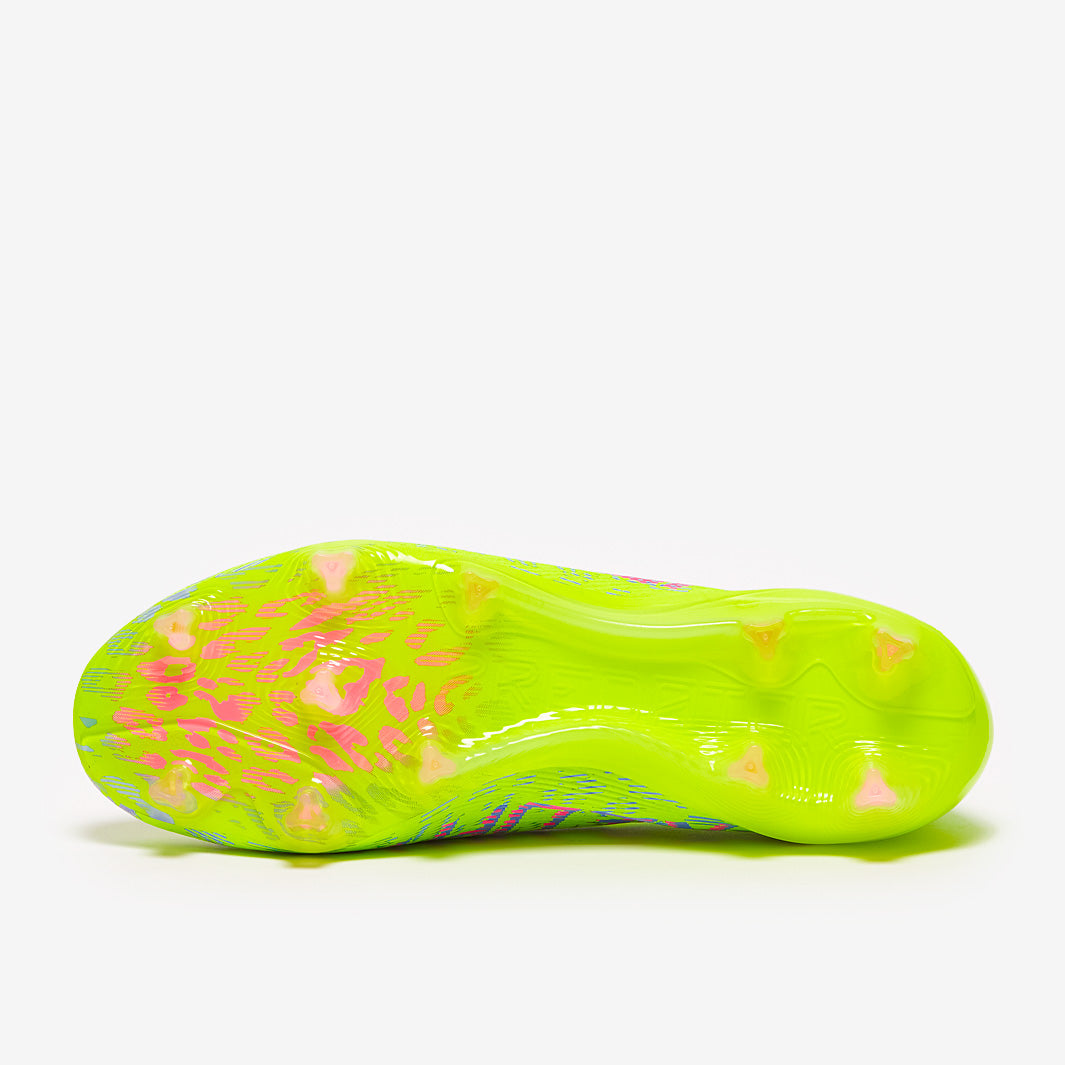 adidas Predator Elite Laceless FG Football Boots Lucid Lemon/Lucid Pink/Blue Fusion