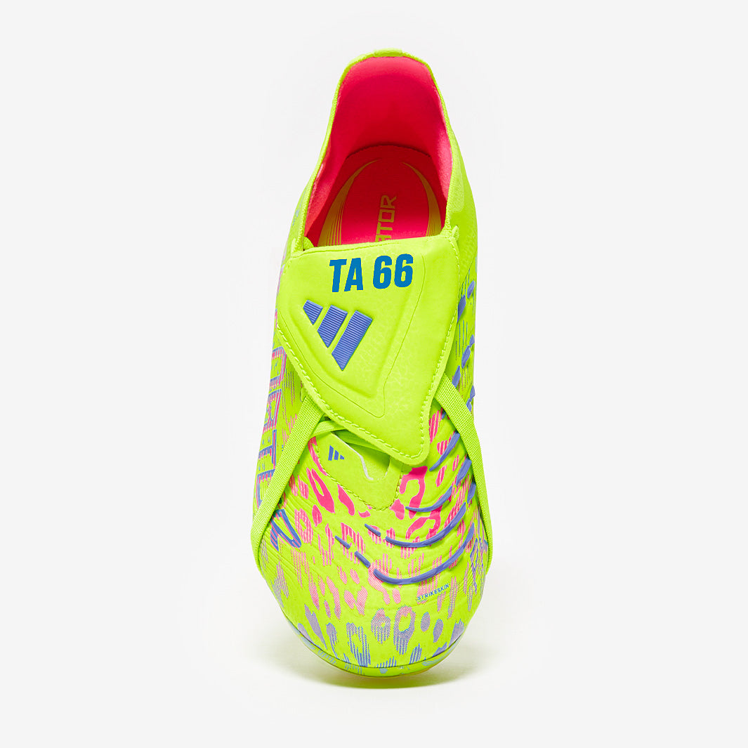Adidas Kids Predator Elite Tongue FG Football Boots Lucid Lemon/Lucid Pink/Blue Fusion