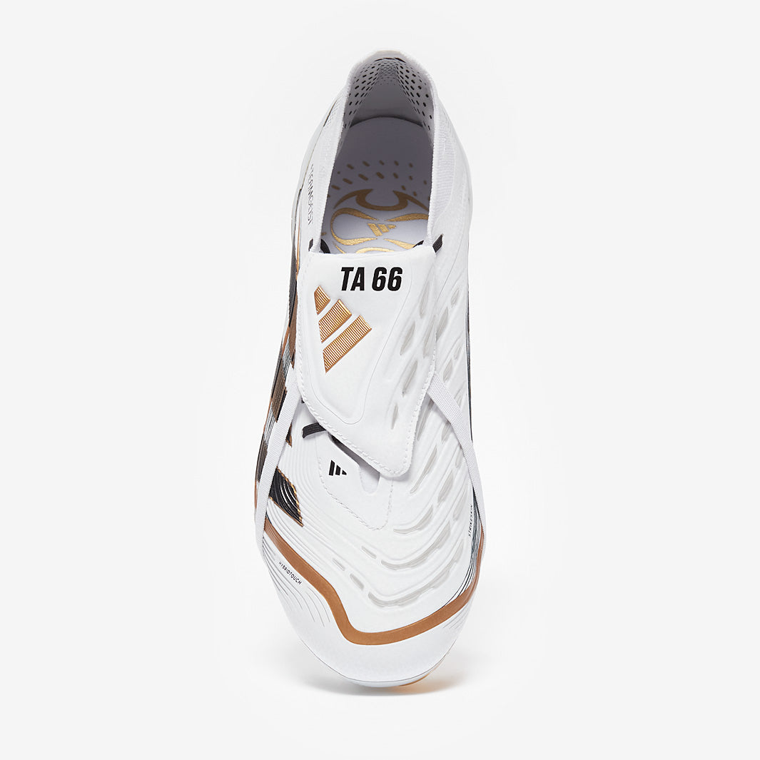 Adidas Predator Elite Tongue X Teamgeist FG Football Boots White/Black/Gold Met