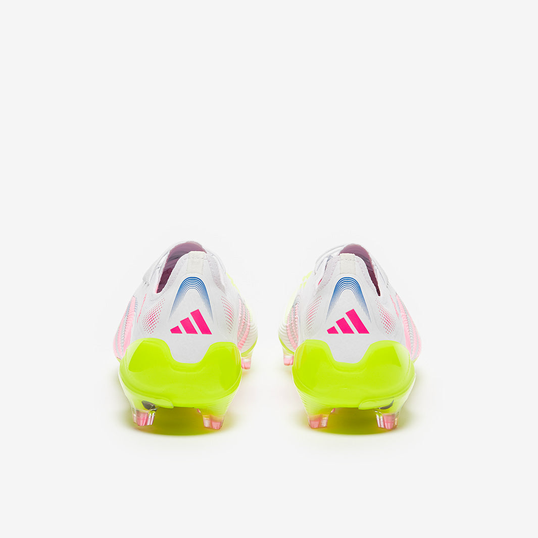 Adidas Predator Elite FG Football Boots White/Lucid Pink/Lucid Lemon
