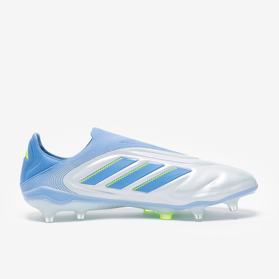Adidas Copa Pure III Elite Laceless Leather FG Football Boots Halo Blue/Blue Fusion/Lucid Lemon