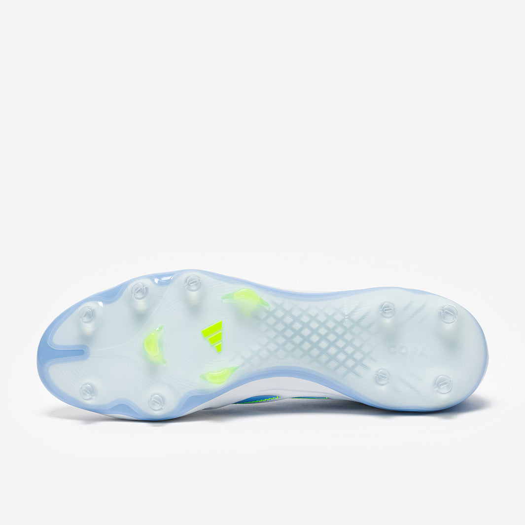 Adidas Copa Pure III Elite Laceless Leather FG Football Boots Halo Blue/Blue Fusion/Lucid Lemon