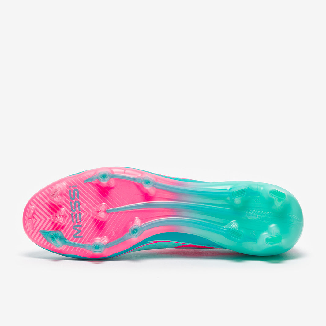 adidas F50 Elite x Messi FG Football Boots Flash Aqua/Lucid Pink/Lucid Cyan