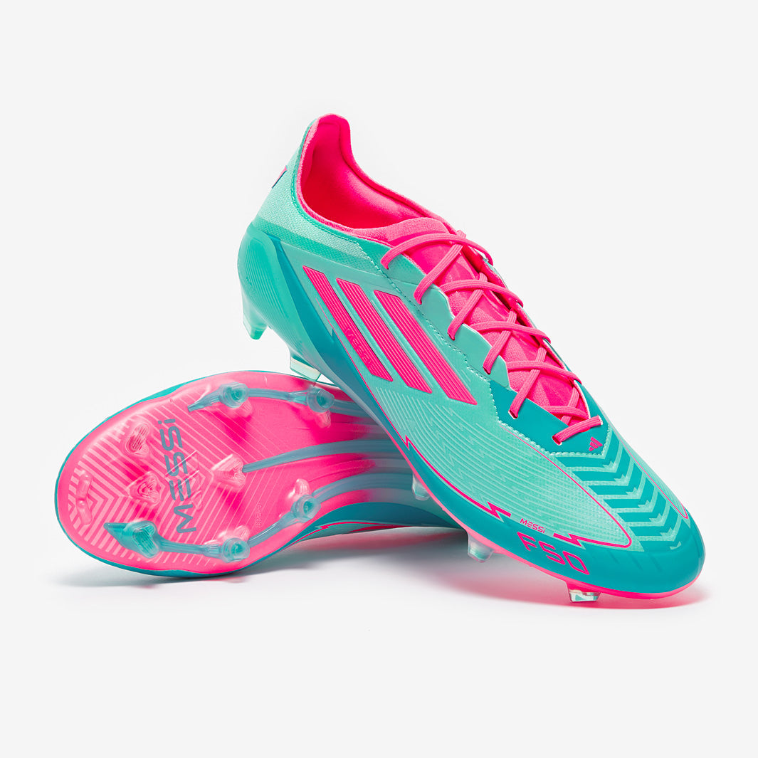 adidas F50 Elite x Messi FG Football Boots Flash Aqua/Lucid Pink/Lucid Cyan
