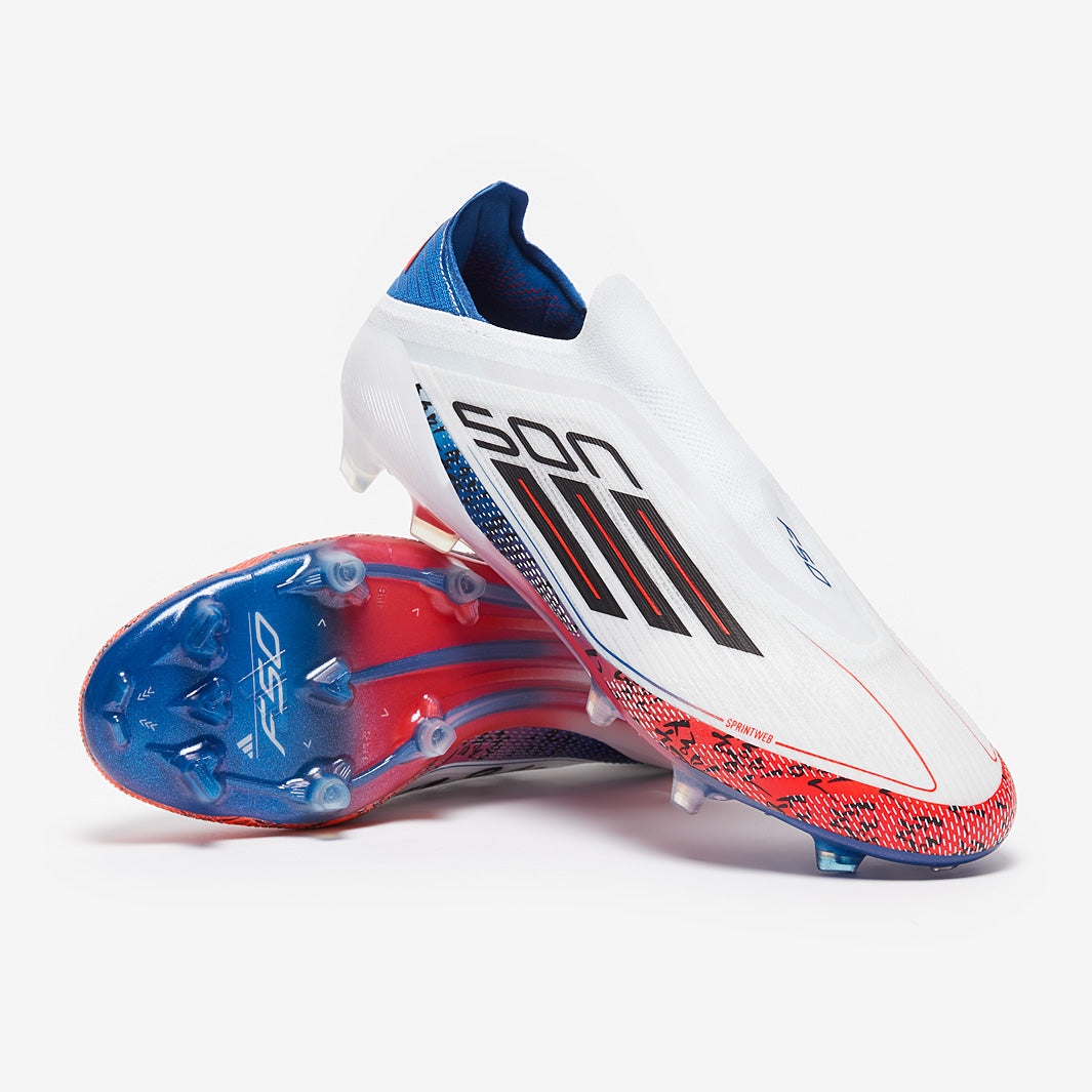 Adidas F50 Elite Laceless x Son FG Football Boots White/Black/Bright Red
