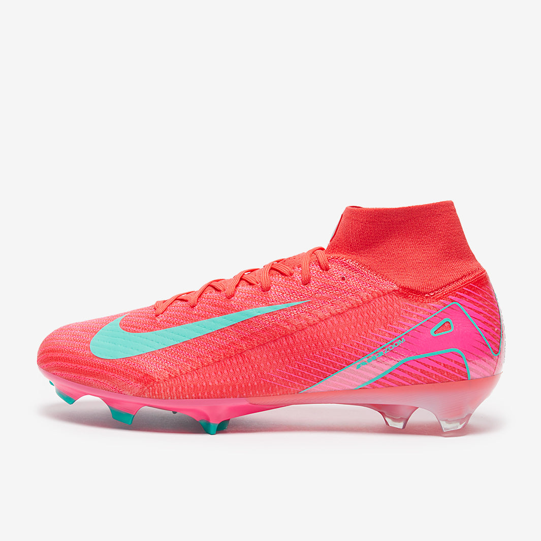 Nike Air Zoom Mercurial Superfly X Elite FG Football Boots Ember Glow/Aurora Green