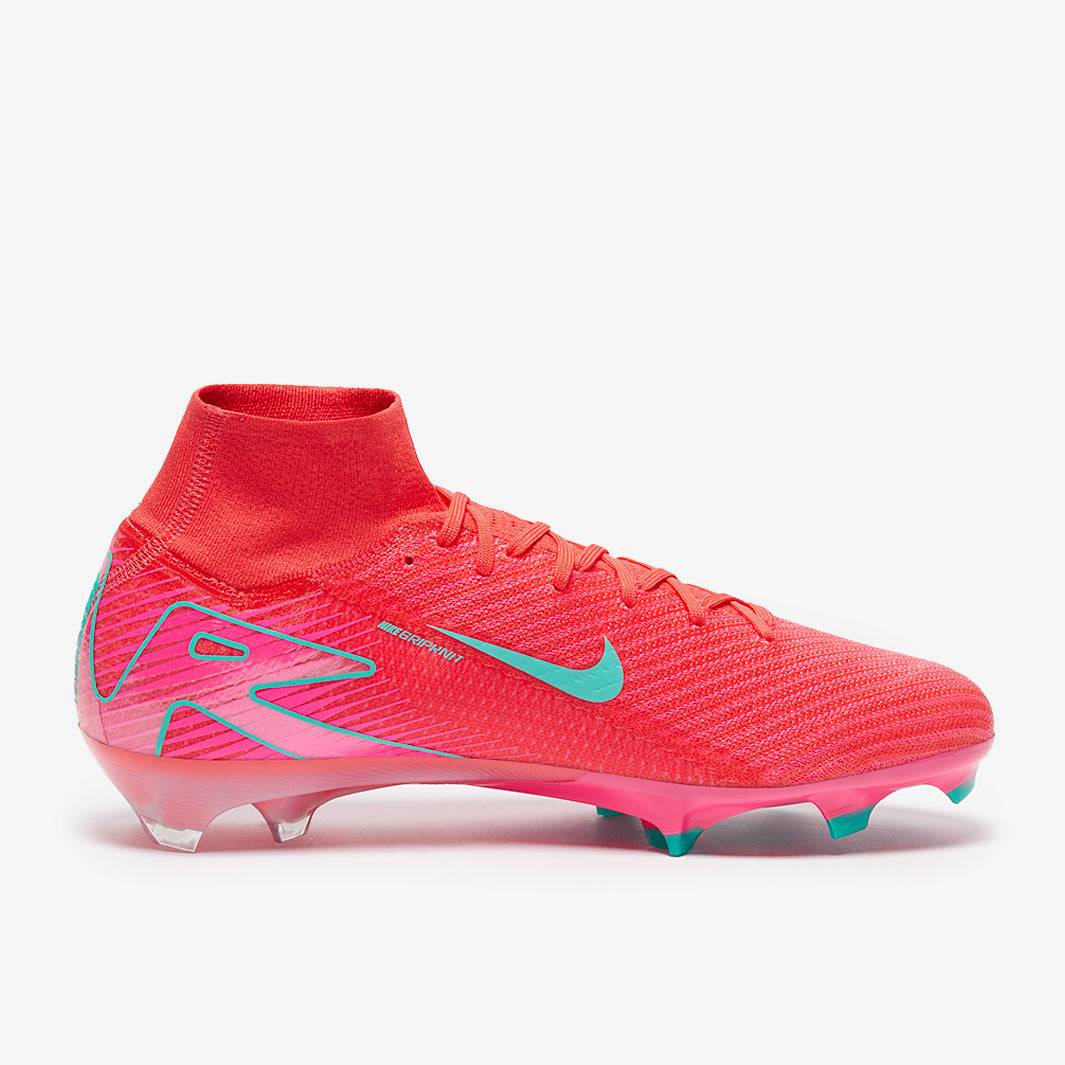 Nike Air Zoom Mercurial Superfly X Elite FG Football Boots Ember Glow/Aurora Green