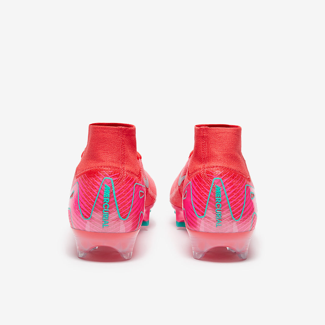 Nike Air Zoom Mercurial Superfly X Elite FG Football Boots Ember Glow/Aurora Green