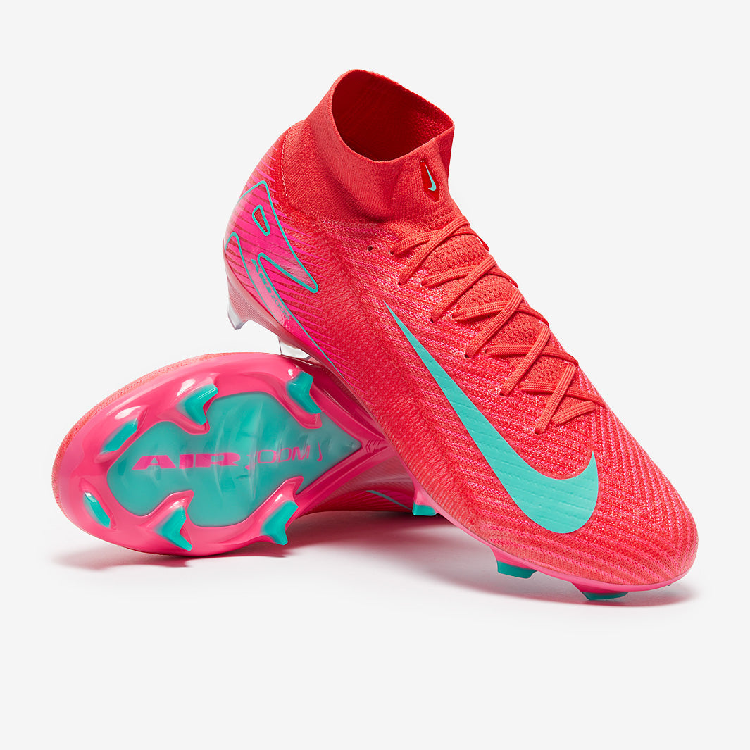 Nike Air Zoom Mercurial Superfly X Elite FG Football Boots Ember Glow/Aurora Green