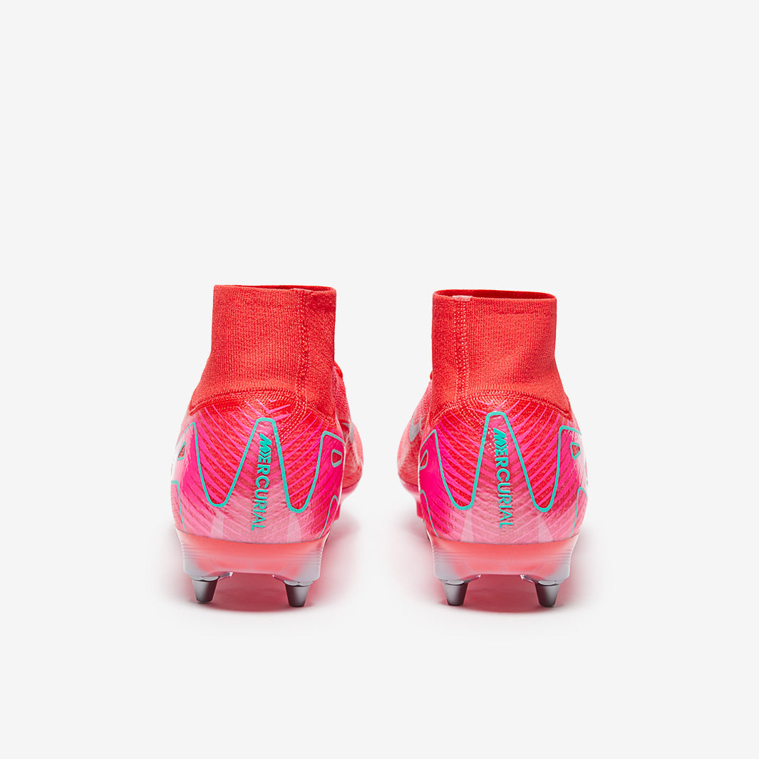 Nike Air Zoom Mercurial Superfly X Elite SG-Pro Football Boots Ember Glow/Aurora Green
