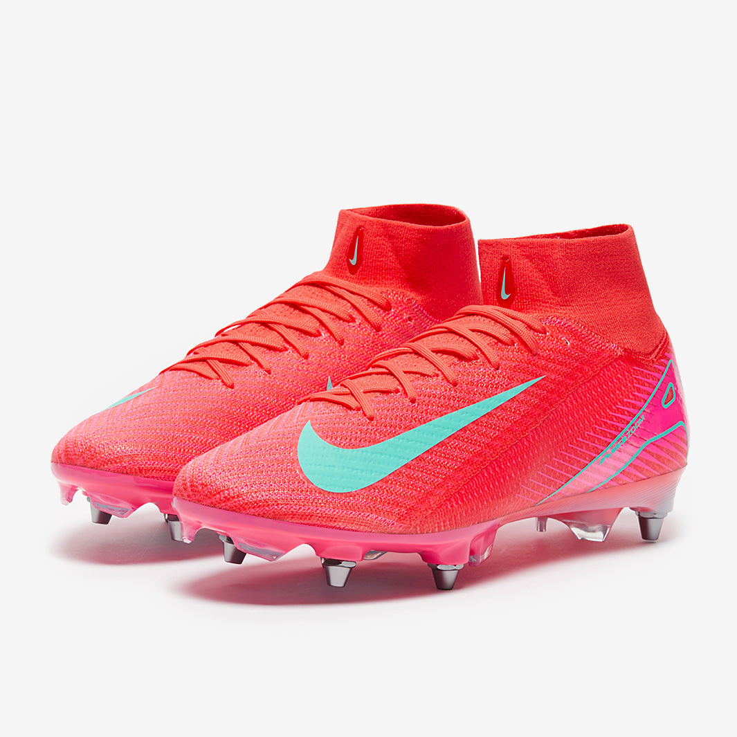 Nike Air Zoom Mercurial Superfly X Elite SG-Pro Football Boots Ember Glow/Aurora Green