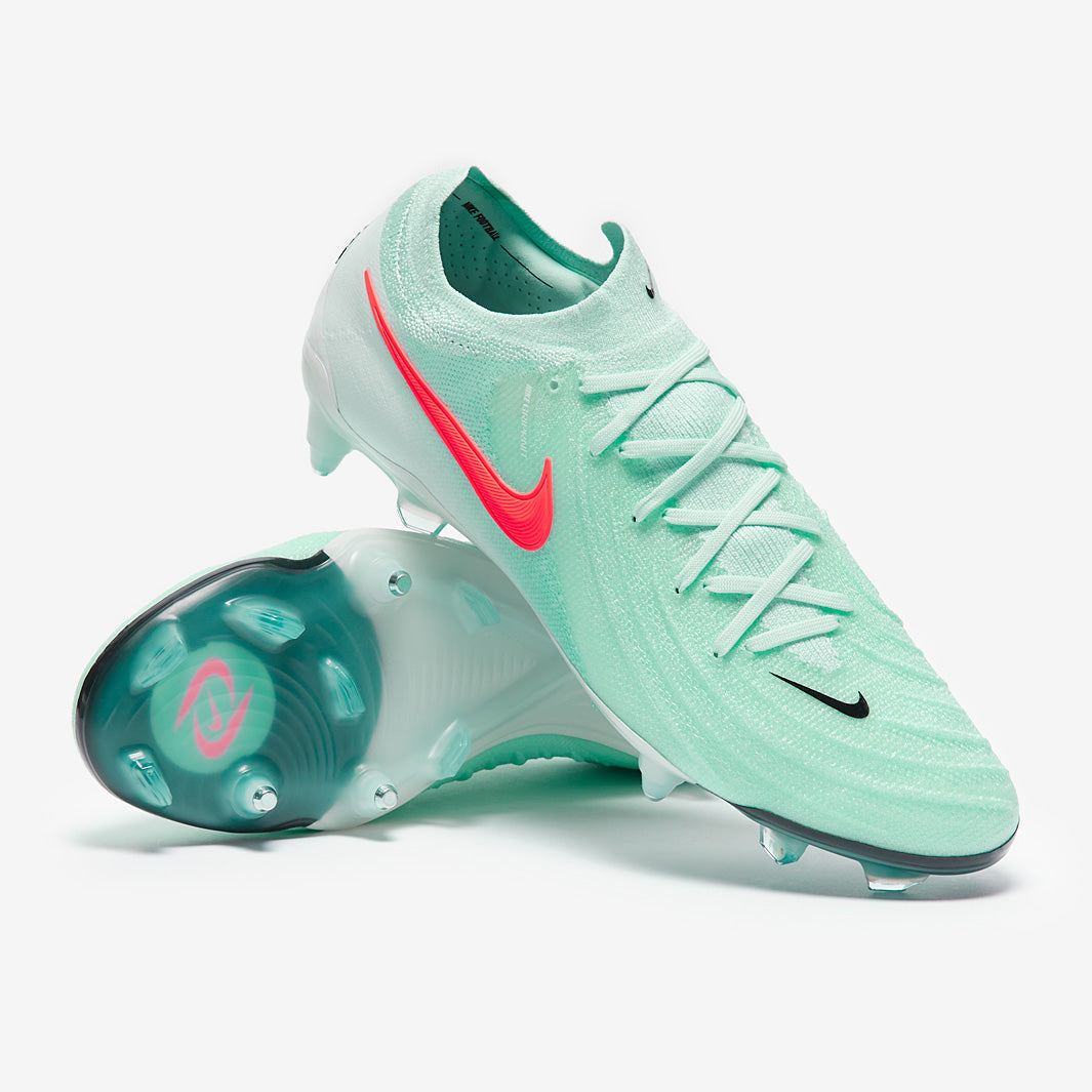 Nike Phantom GX II Elite SG-Pro Anti-Clog Football Boots Mint/Atomic Red/Off Noir