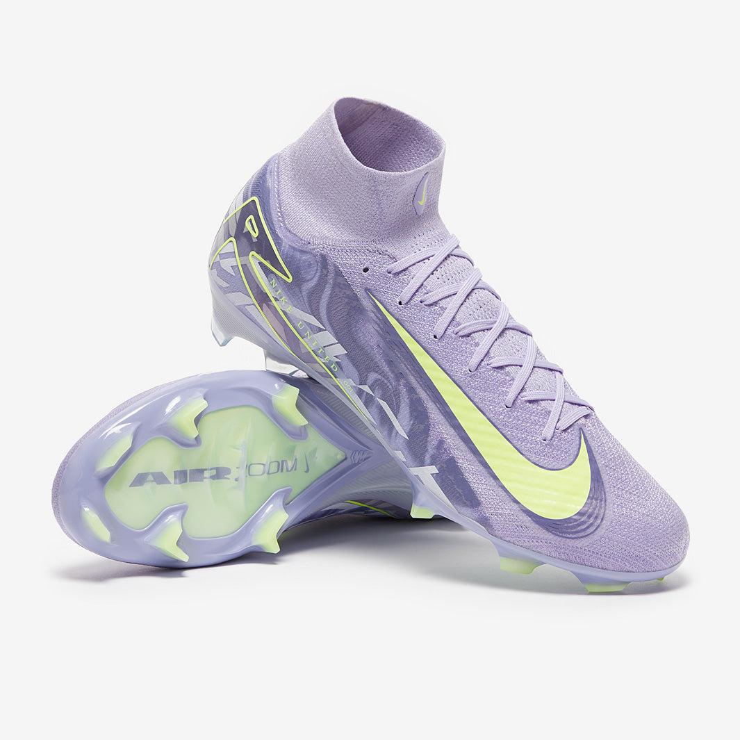 Nike Air Zoom Mercurial Superfly X Elite FG Football Boots Purple Agate/Barely Volt