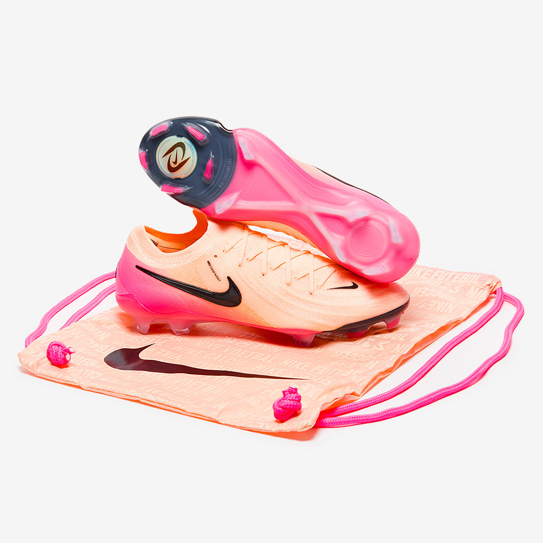Nike Phantom GX II Elite FG Chuteira Campo Crimson Tint/Black/Pink Blast