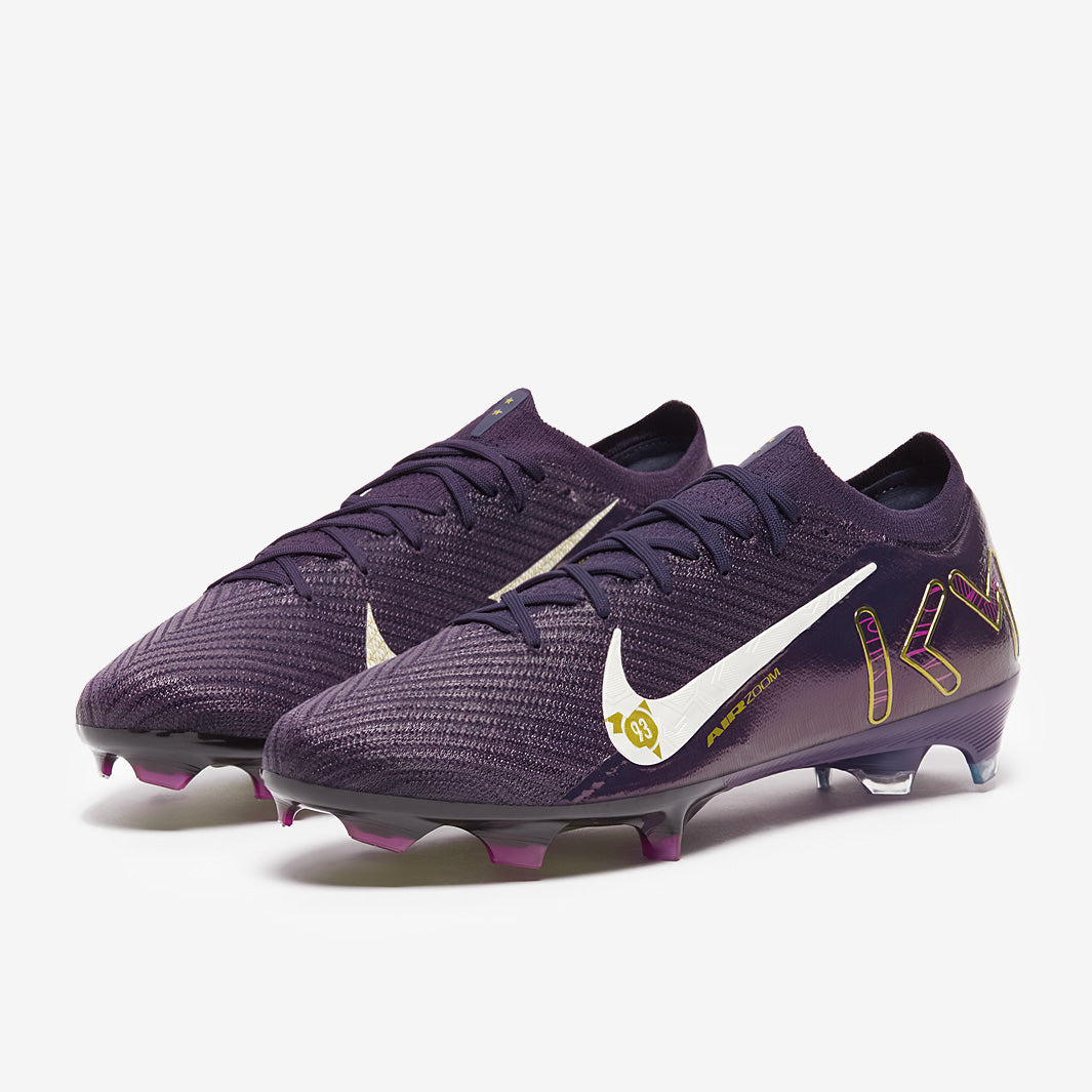 Nike Air Zoom Mercurial Vapor XVI Elite x Mbappe FG Football Boots Grand Purple/Pale Ivory