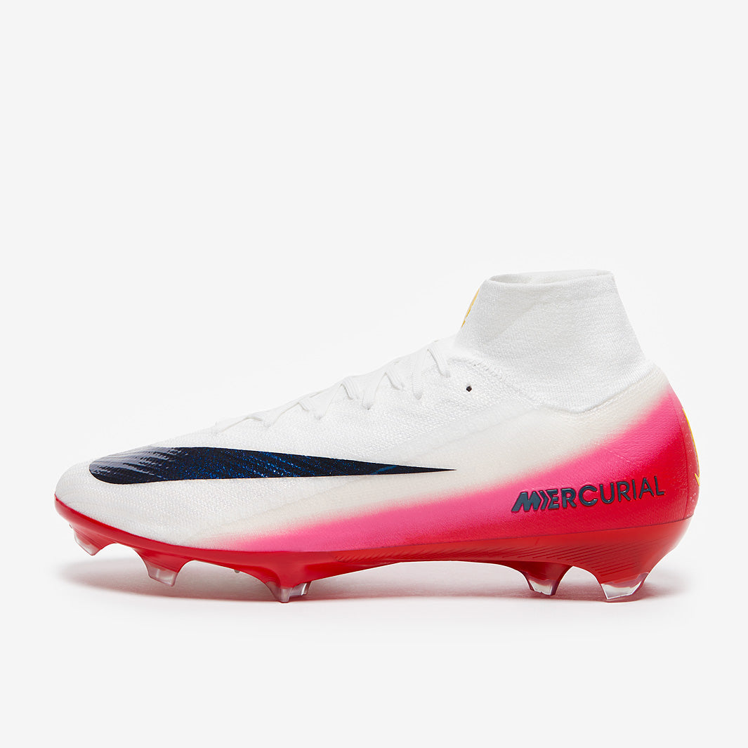 Nike Air Zoom Mercurial Superfly 10 Elite FG Football Boots University Red/White/Dark Obsidian