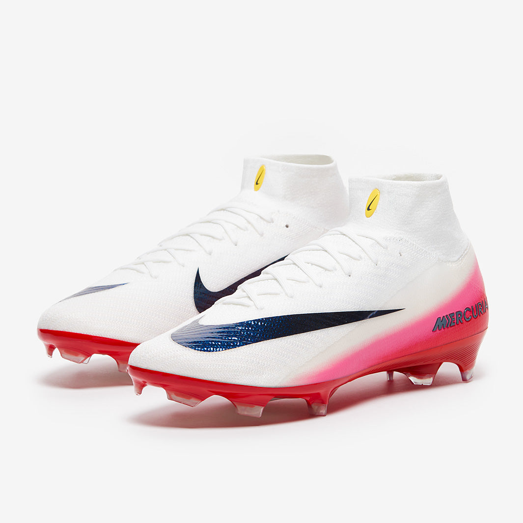 Nike Air Zoom Mercurial Superfly 10 Elite FG Football Boots University Red/White/Dark Obsidian