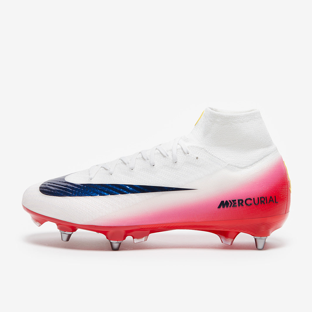 Nike Air Zoom Mercurial Superfly X Elite SG-Pro Player Edition Football Boots University Red/White/Dark Obsidian