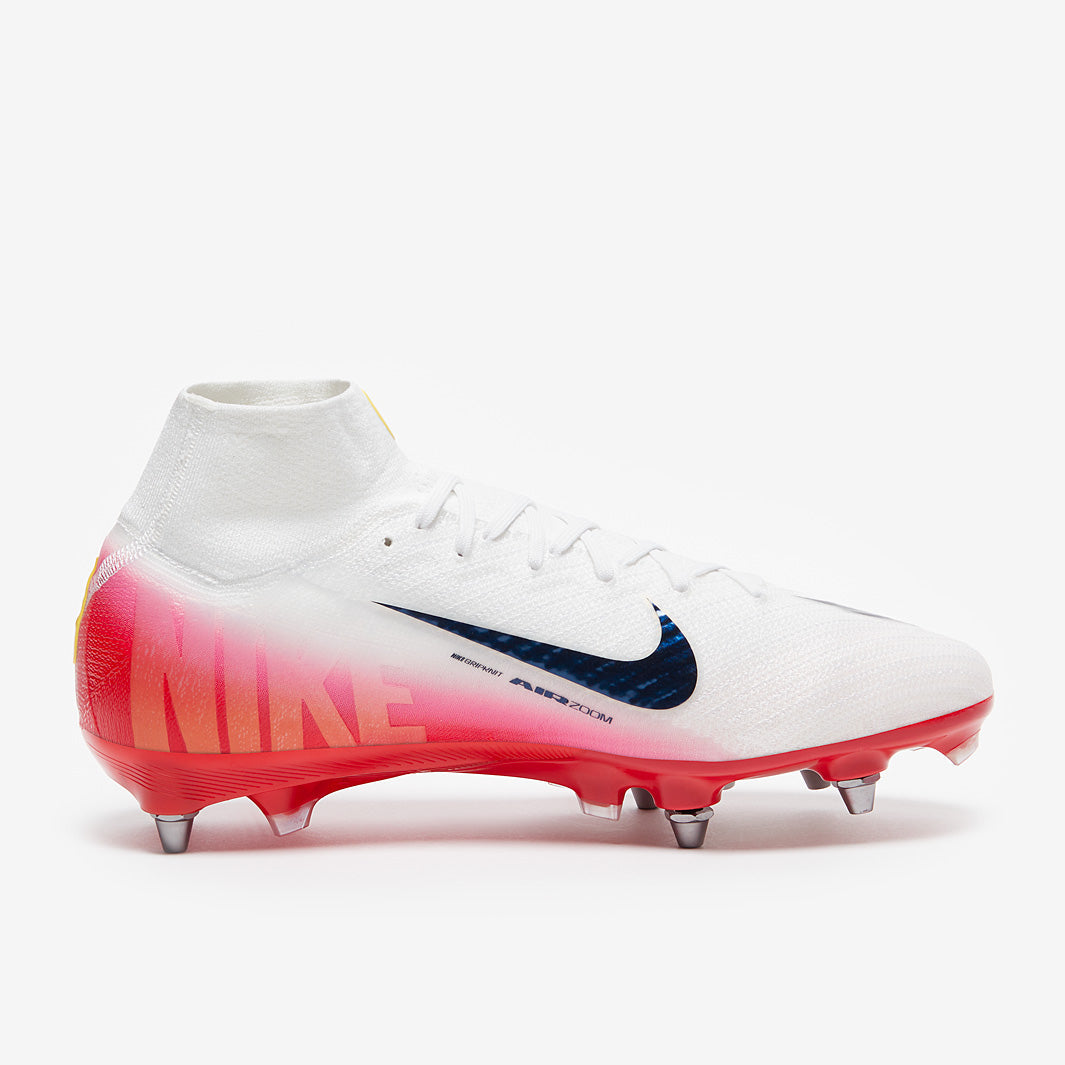 Nike Air Zoom Mercurial Superfly X Elite SG-Pro Player Edition Football Boots University Red/White/Dark Obsidian