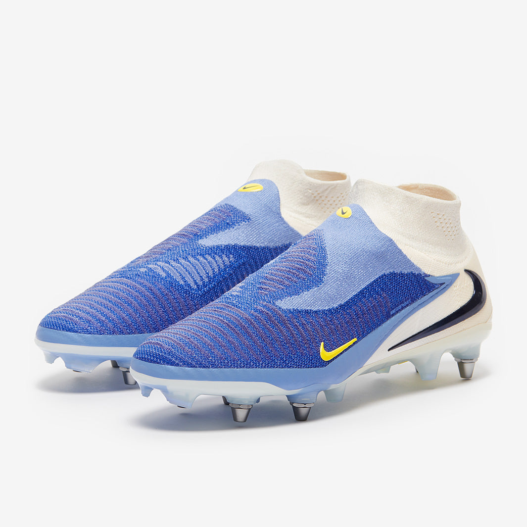 Nike Phantom 6 Elite High SG-Pro Player Edition Football Boots Racer Blue/White/Dark Obsidian