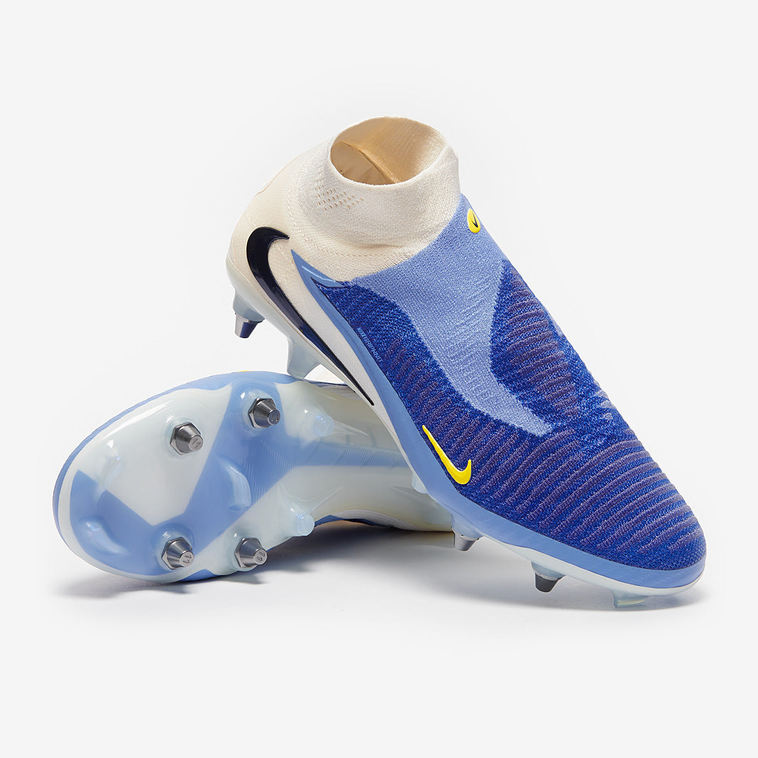 Nike Phantom 6 Elite High SG-Pro Player Edition Football Boots Racer Blue/White/Dark Obsidian
