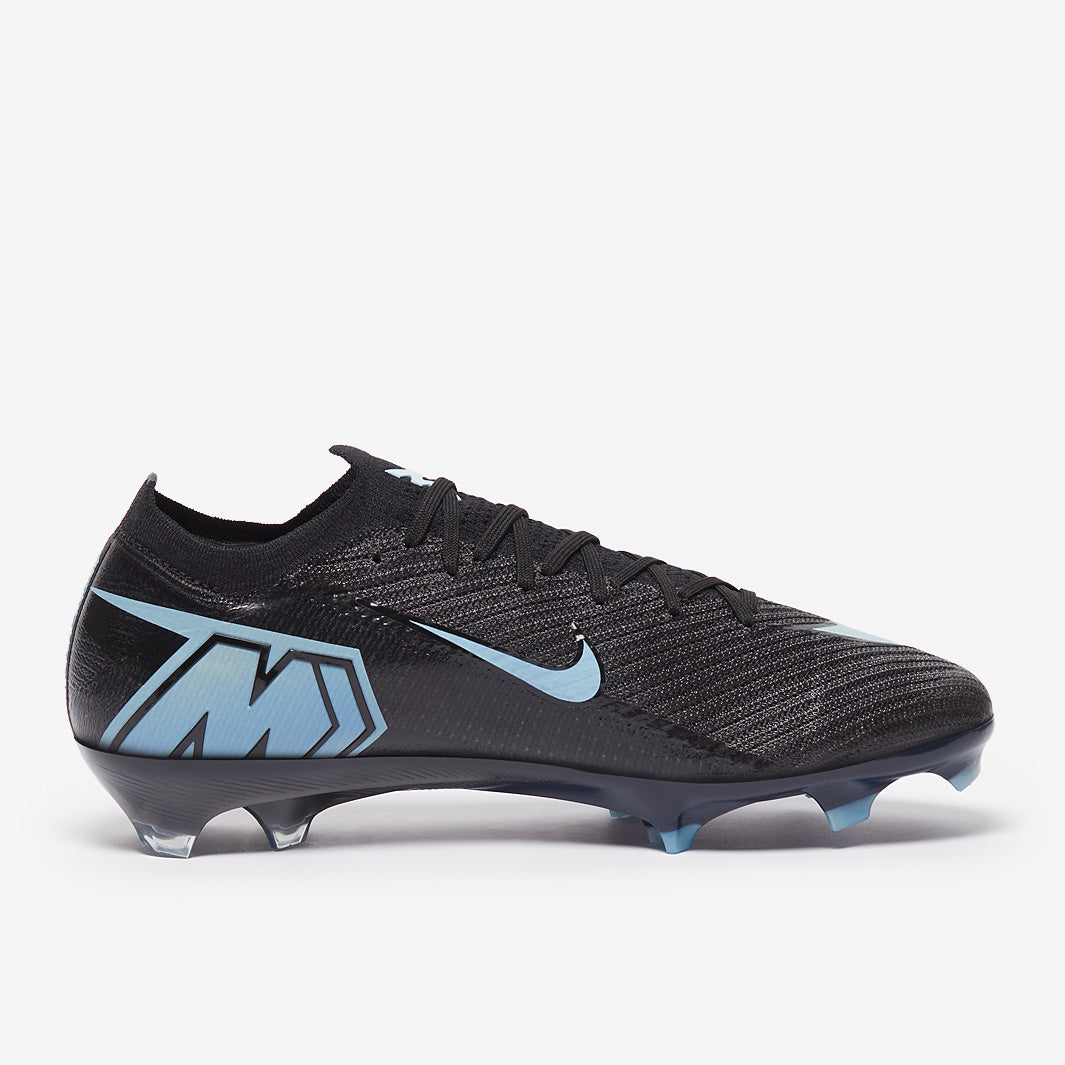 Nike Air Zoom Mercurial Vapor XVI Elite FG Football Boots Black/Ice Blue