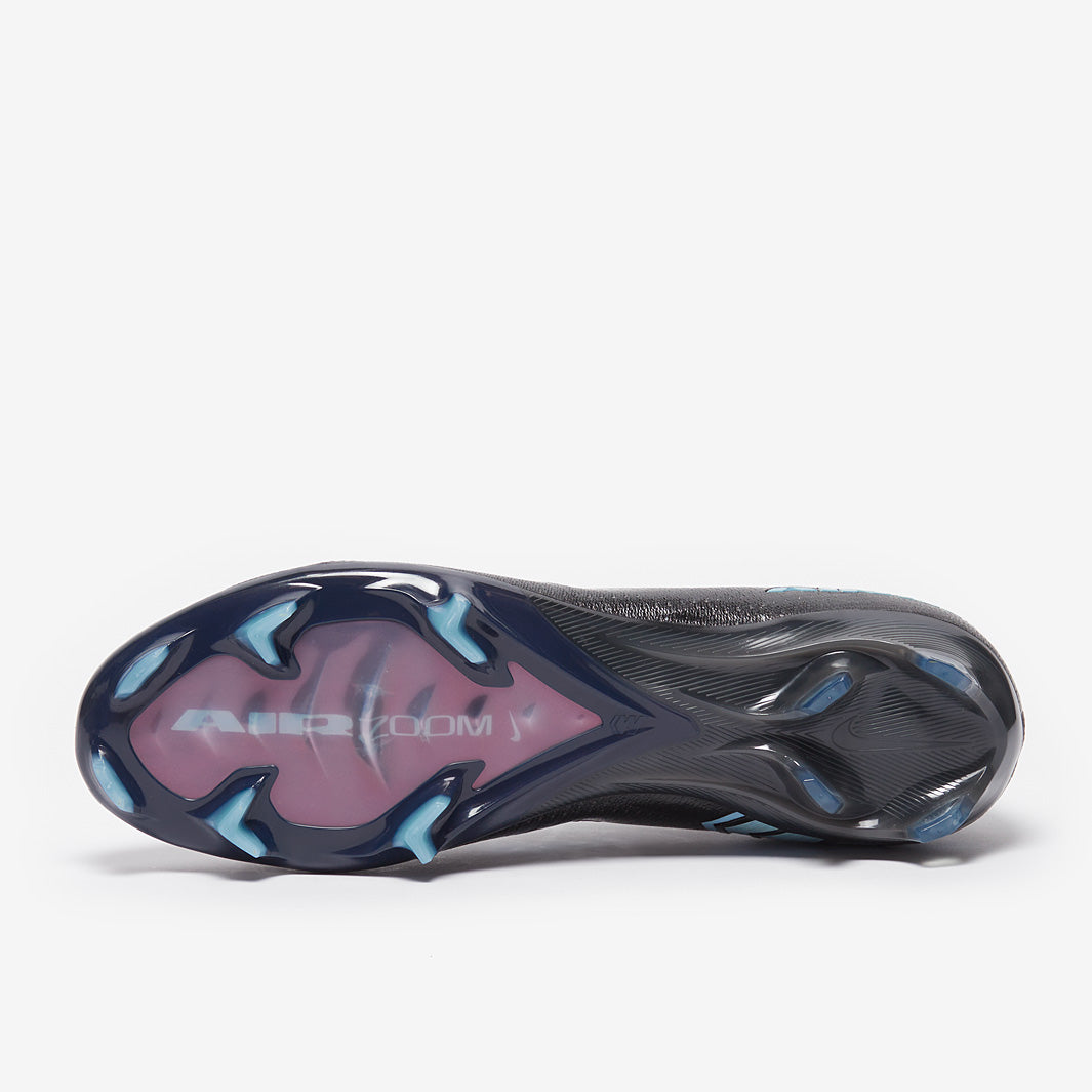 Nike Air Zoom Mercurial Vapor XVI Elite FG Football Boots Black/Ice Blue