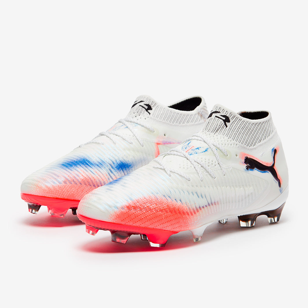 Puma Women's Future 8 Ultimate FG Football Boots Puma White/Puma Black/Glowing Red