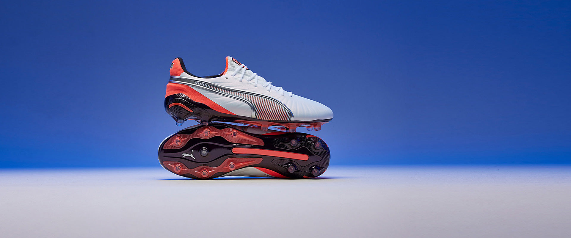 Puma King Ultimate FG/AG Football Boots Puma White/Puma Silver/Glowing Red/Puma Black