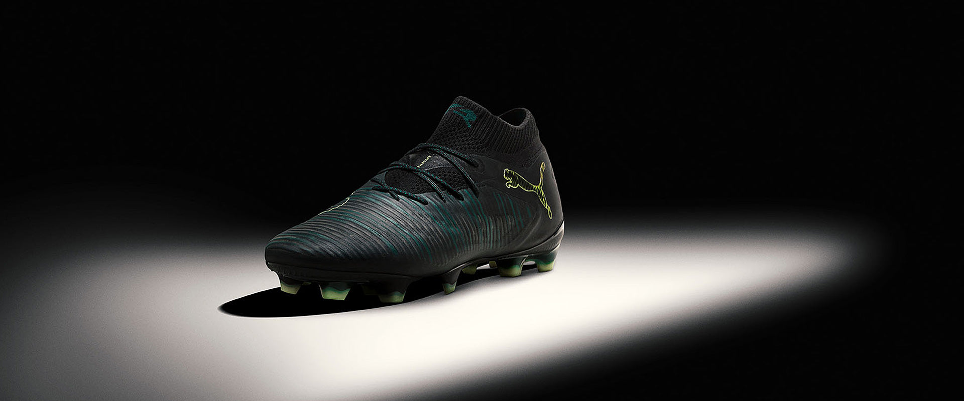Puma Future 8 Ultimate FG Football Boots Puma Black/Fizzy Light/Green Terrain