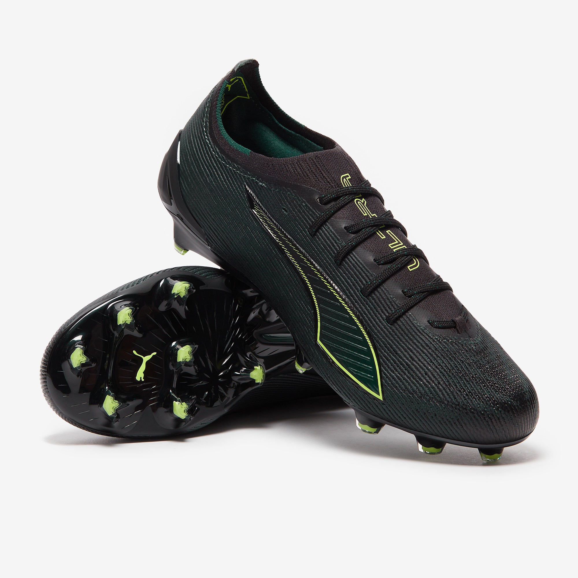 Puma Ultra 6 Ultimate FG Football Boots Puma Black/Fizzy Light/Green Terrain