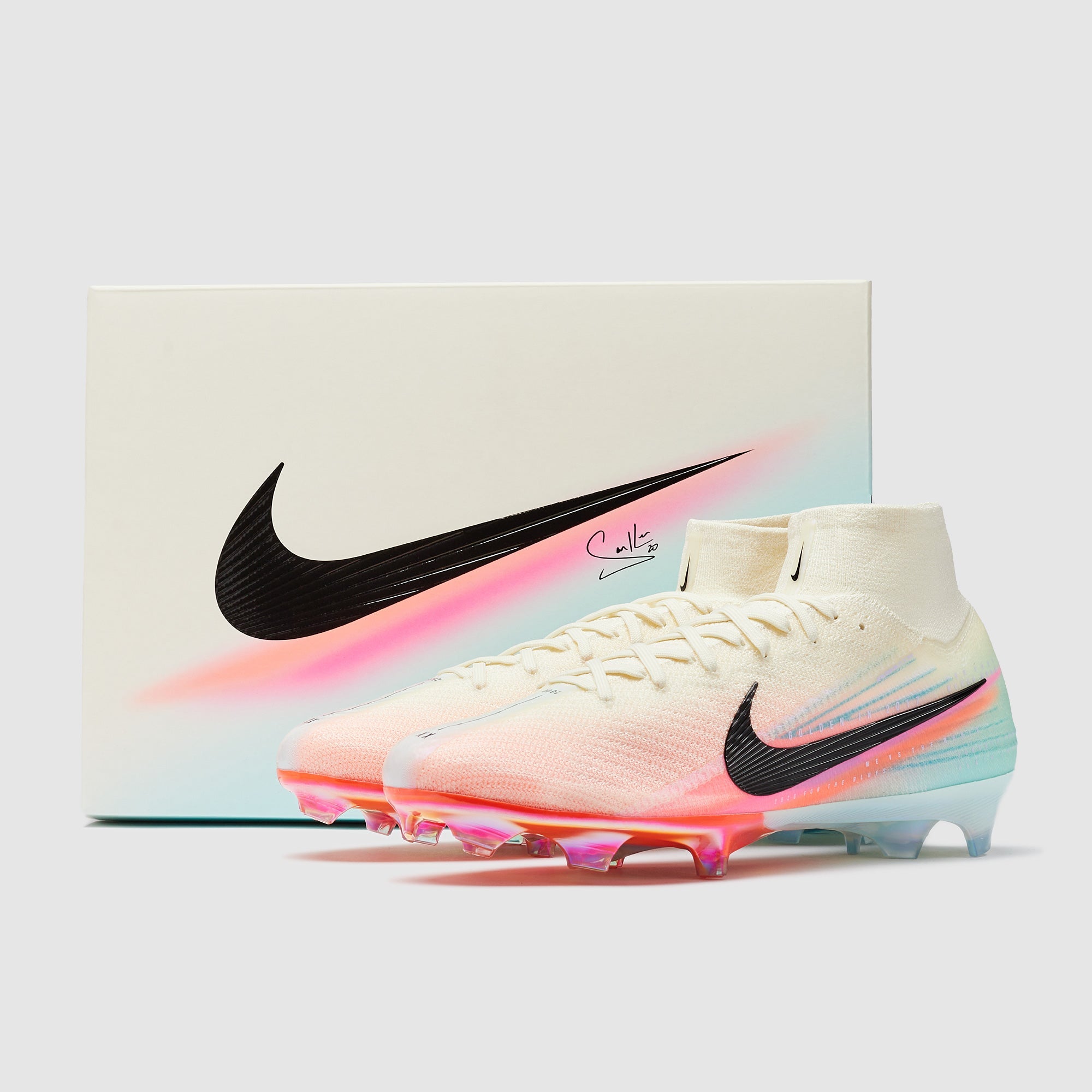 Nike Air Zoom Mercurial Superfly X Elite x Kerr FG Football Boots Pale Ivory/Black