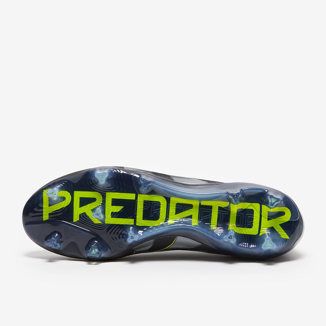 Adidas Predator Elite Laceless FG Football Boots Core Black/Carbon/Lucid Lemon