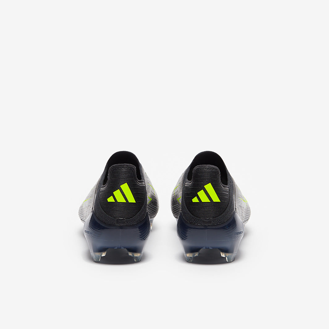 Adidas F50 Elite Laceless FG Football Boots Core Black/Iron Met./Lucid Lemon