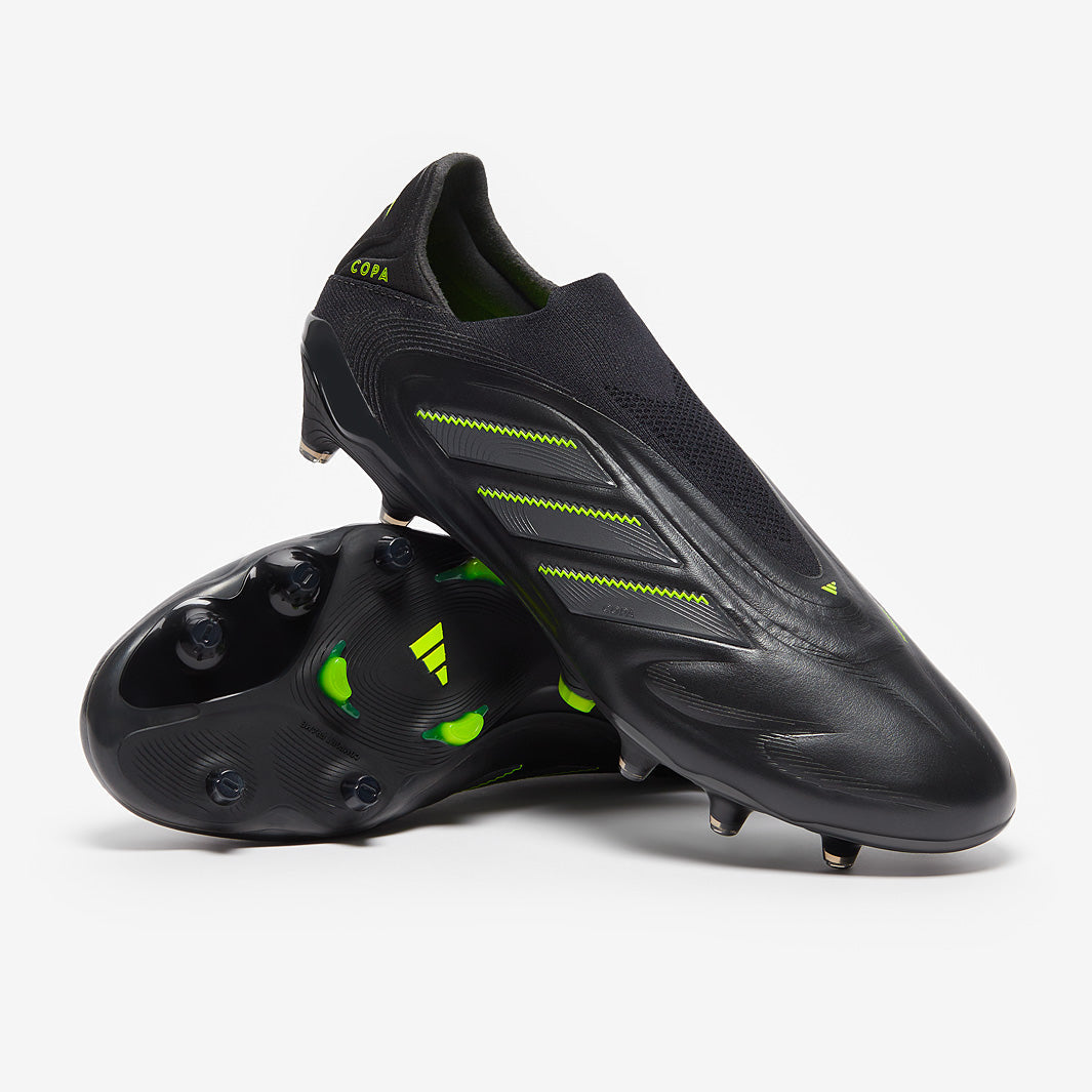 Adidas Copa Pure III Elite Laceless FG Football Boots Core Black/Dgh Solid Grey/Lucid Lemon