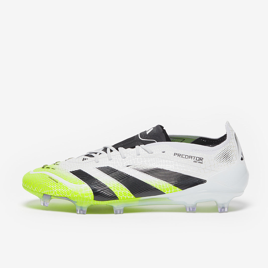 Adidas Predator Elite FG Football Boots Ftwr White/Core Black/Lucid Lemon