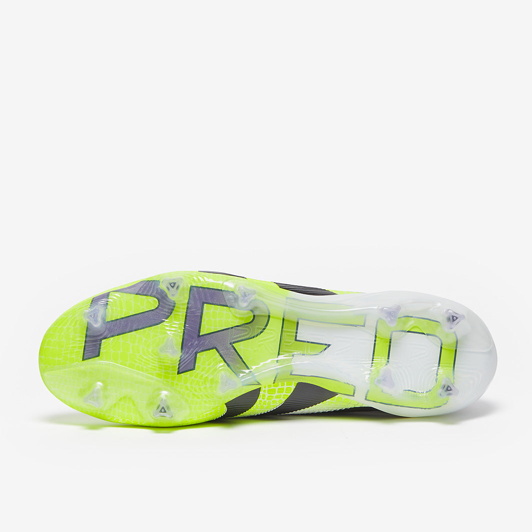 Adidas Predator Elite FG Football Boots Ftwr White/Core Black/Lucid Lemon