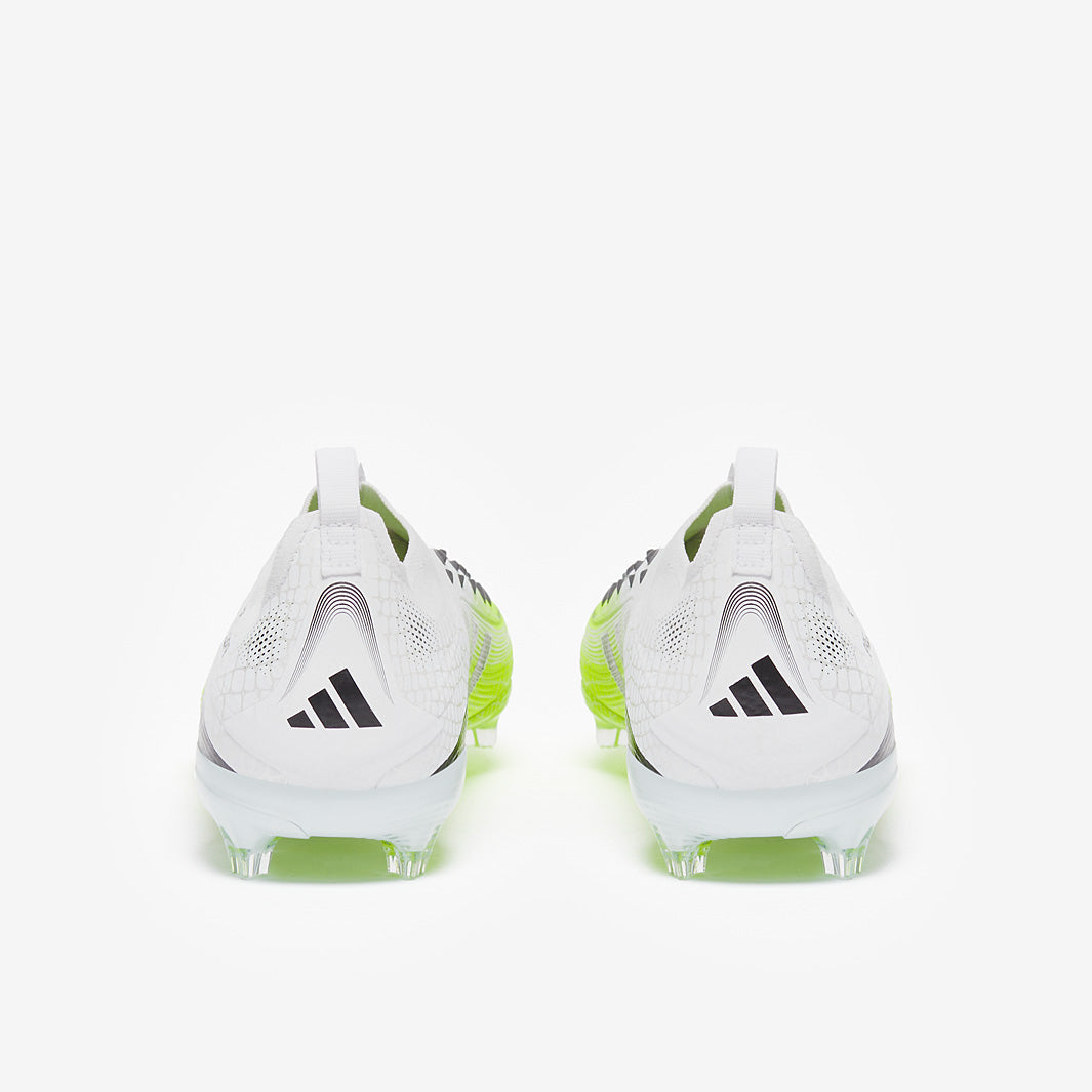 Adidas Kids Predator Elite Laceless FG Football Boots Ftwr White/Core Black/Lucid Lemon
