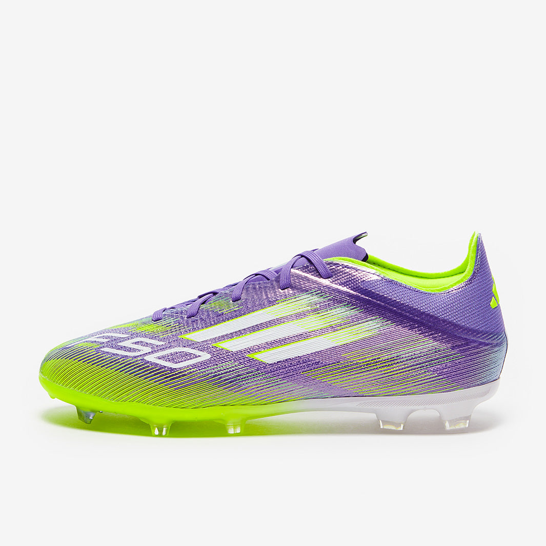 Adidas Kids F50 Elite FG Football Boots Purple Rush/Ftwr White/Lucid Lemon